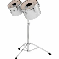 Pearl President Series Deluxe Concert Tom Set With Double Tom Stand Silver Sparkle