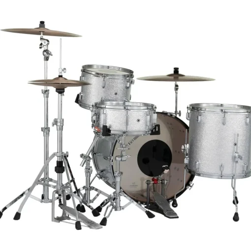 Pearl President Series Deluxe 3-Piece Shell Pack with 24 in. Bass Drum Silver Sparkle