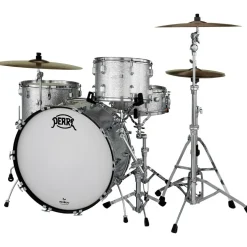 Pearl President Series Deluxe 3-Piece Shell Pack with 24 in. Bass Drum Silver Sparkle