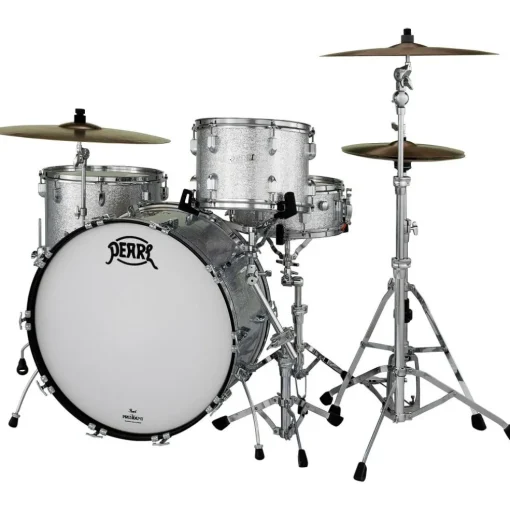Pearl President Series Deluxe 3-Piece Shell Pack with 24 in. Bass Drum Silver Sparkle
