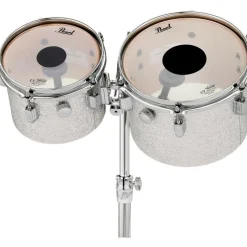 Pearl President Series Deluxe Concert Tom Set With Double Tom Stand Silver Sparkle