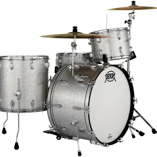 Pearl President Series Deluxe 3-Piece Shell Pack with 24 in. Bass Drum Silver Sparkle