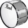 Pearl 24x14 Championship Series Marching Bass Drum Brushed Silver