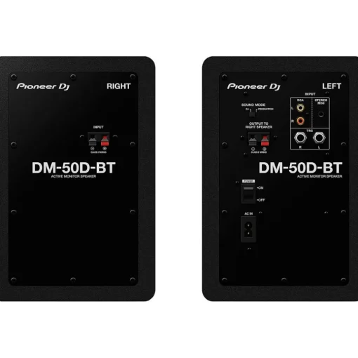 Pioneer DJ DM-50D-BT 5" Desktop Monitor System With Bluetooth Functionality, Black