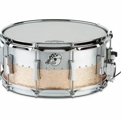 Pork Pie Aluminum Maple Hybrid Snare Drum 14 x 6.5 in. Champagne Sparkle
