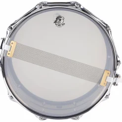 Pork Pie Big Black Brass Snare Drum With Tube Lugs and Chrome Hardware With SKB Case