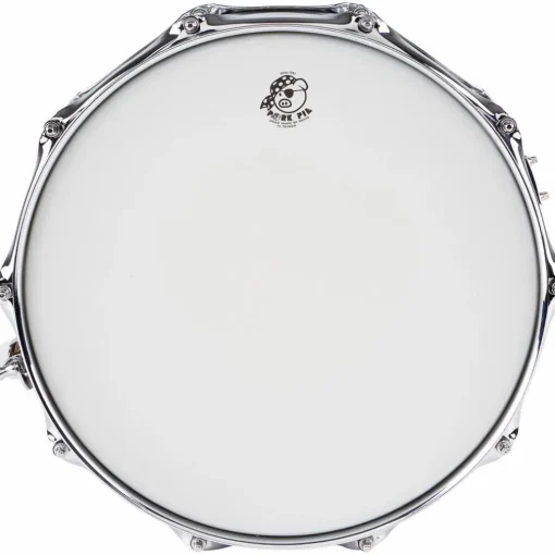 Pork Pie Big Black Brass Snare Drum With Tube Lugs and Chrome Hardware With SKB Case