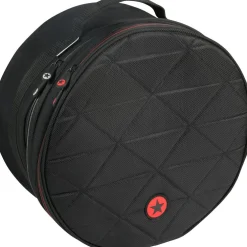 Pork Pie Big Black Brass Snare Drum With Tube Lugs and Chrome Hardware With Road Runner Bag