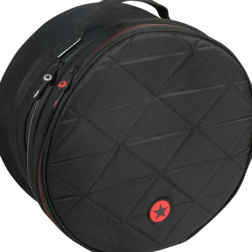 Pork Pie Big Black Brass Snare Drum With Tube Lugs and Chrome Hardware With Road Runner Bag