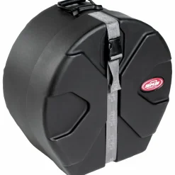 Pork Pie Big Black Brass Snare Drum With Tube Lugs and Chrome Hardware With SKB Case