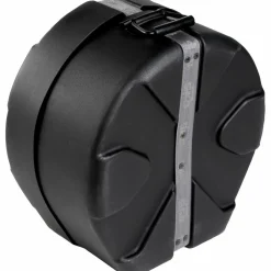 Pork Pie Big Black Brass Snare Drum With Tube Lugs and Chrome Hardware With SKB Case