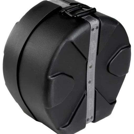Pork Pie Big Black Brass Snare Drum With Tube Lugs and Chrome Hardware With SKB Case