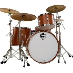 Pork Pie Hip Pig 3-Piece Rock Shell Pack Exotic Eastern Mahogany Satin Natural