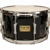 Pork Pie Maple/Oak Snare Drum High Gloss Black 8X14