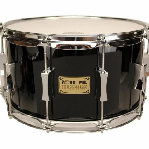 Pork Pie Maple/Oak Snare Drum High Gloss Black 8X14