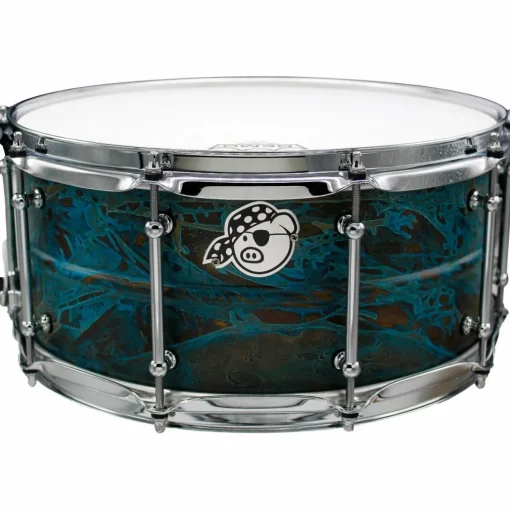 Pork Pie Patina Brass Snare Drum 14 x 6.5 in.