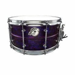 Pork Pie Seamless Aluminum Snare Drum with Purple Ink Finish 14 x 6.5 in.