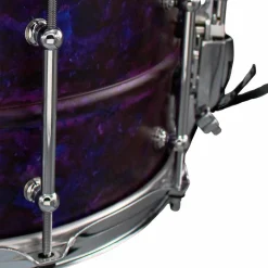 Pork Pie Seamless Aluminum Snare Drum with Purple Ink Finish 14 x 6.5 in.
