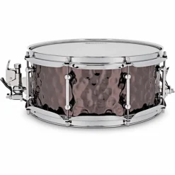 Premier Beatmaker Hammered Brass Snare Drum 13 x 5.5 in. Black Chrome