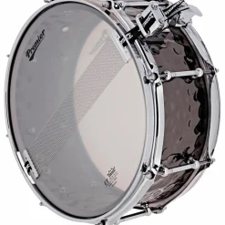 Premier Beatmaker Hammered Brass Snare Drum 13 x 5.5 in. Black Chrome
