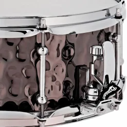 Premier Beatmaker Hammered Brass Snare Drum 13 x 5.5 in. Black Chrome