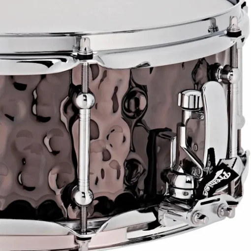 Premier Beatmaker Hammered Brass Snare Drum 13 x 5.5 in. Black Chrome