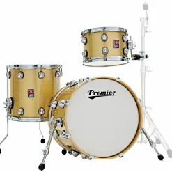 Premier Genista Heritage Birch 3-Piece Shell Pack With 18" Bass Drum Gold Sparkle