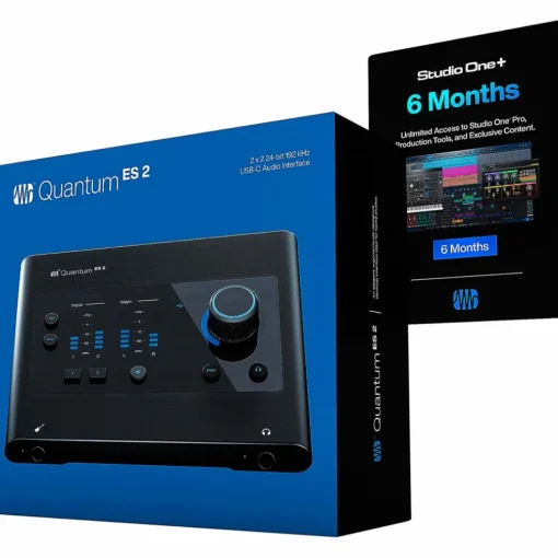 PreSonus Quantum ES2 Audio Interface with Eris 2nd Gen Studio Monitor Pair & SUB8BT (Cables & Stands Included)