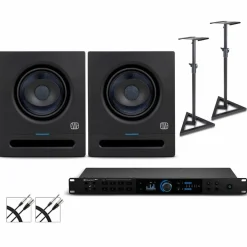 PreSonus Quantum HD8 Audio Interface with Eris Pro 2nd Gen Studio Monitor Pair (Stands & Cables Included) Pro6