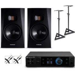 PreSonus Quantum HD2 Audio Interface with Adam Audio T Series Studio Monitor Pair (Cables & Stands Included) T7