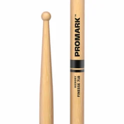 Promark Finesse 718 Hickory Small Round Wood Tip Drum Sticks Wood