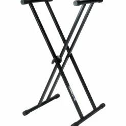 Quik-Lok Double Braced Keyboard Stand