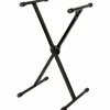 Quik-Lok Heavy Duty Single Brace Keyboard Stand