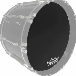 Remo Powermax 2 Ebony Crimplock Bass Drum Head 30 in.