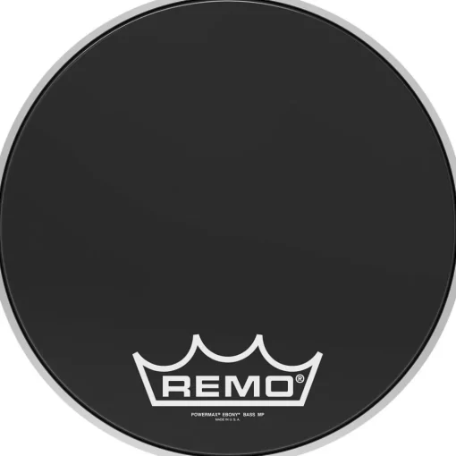 Remo Powermax Ebony Crimplock Bass Drum Head 14 in.