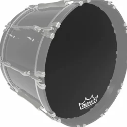 Remo Powermax Ebony Crimplock Bass Drum Head 14 in.