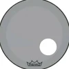 Remo Powerstroke P3 Colortone Smoke Resonant Bass Drum Head With 5" Offset Hole 22 in.