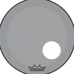 Remo Powerstroke P3 Colortone Smoke Resonant Bass Drum Head With 5" Offset Hole 22 in.