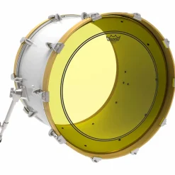 Remo Powerstroke P3 Colortone Yellow Bass Drum Head 20 in.