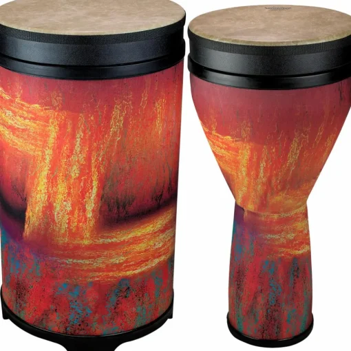 Remo Versa Djembe and Tubano Drum Nested Pack Sedona Orange