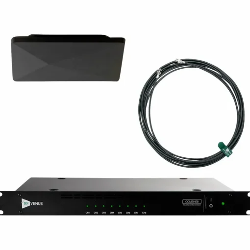 RF Venue CP Architectural Antenna, Black and COMBINE8 Black