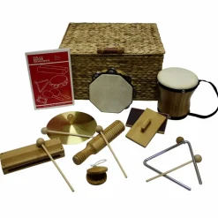 Rhythm Band Deluxe 9 Player Rhythm Kit Bamboo