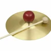 Rhythm Band RB733S Solid Brass Cymbal with Knob and Mallet