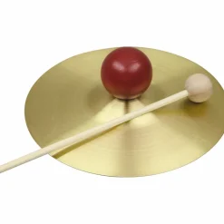Rhythm Band RB733S Solid Brass Cymbal with Knob and Mallet