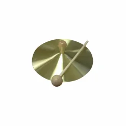 Rhythm Band RB733S Solid Brass Cymbal with Knob and Mallet
