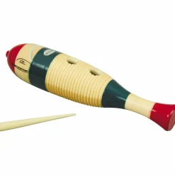 Rhythm Band Traditional Wood Guiro with Scratcher