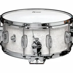 Rogers Dyna-Sonic Snare Drum with Bread & Butter Lugs 14 x 6.5 in. White Marine Pearl