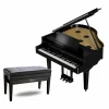 Roland GP-9M Digital Grand Piano With Moving Keys and Bench Polished Ebony