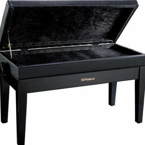 Roland GP-9M Digital Grand Piano With Moving Keys and Bench Polished Ebony