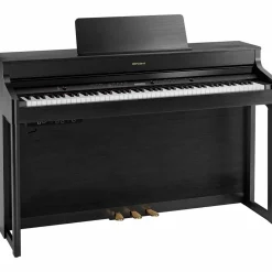 Roland HP702 Digital Upright Piano With Bench Charcoal Black
